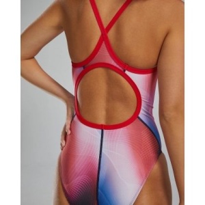 TYR - Costum femei - Unwaver Diamonfit - Navy Red - Img 7