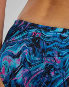 TYR - costum inot dama tip bikini - slip - Durafast Elite Classic Bikini Bottom Marmaris - Blue | Pink - L - Img 7