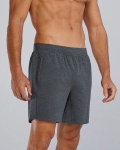 TYR - pantaloni scurti - UltraSoft Men's Midweight Terry A.M. Shorts - Charcoal | Heather - Img 4