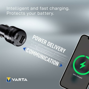 Varta - incarcator masina Car Charger Dual USB Fast 30W - mufa USB-C + mufa USB-A - Img 13