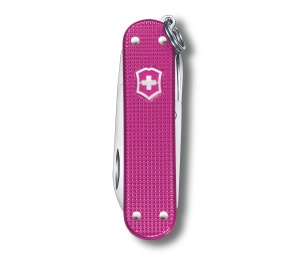 Victorinox - briceag clasic gama Alox - roz intens flamingo party - Img 2