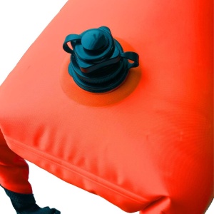 Z3R0D - accesoriu inot Safety Buoy cu plasa neagra Mesh buoy - portocaliu negru - Img 3