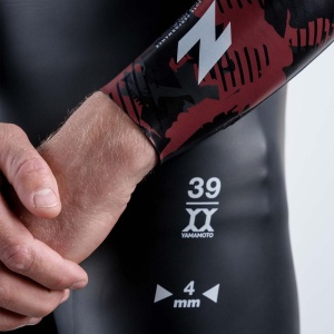 Z3R0D - costum neopren barbati Flex wetsuit - black red - Img 5