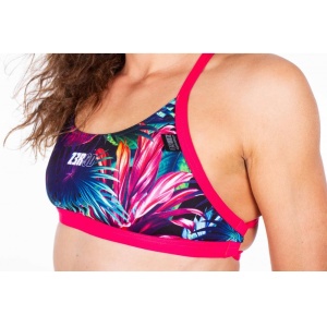 Z3R0D - sutien Costum baie femei two pieces - verde roz albastru tropadelic - Img 3
