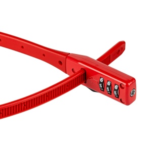 Antifurt Cablu KRYPTONITE Click Lock - 10mm/45cm - Red - Img 4