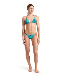 Arena - costum inot femei 2 piese - bikini - Water Print bikini triangle - Camo Kikko Water Multi - Img 4