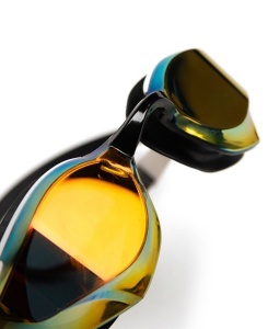Arena - ochelari inot - Cobra Edge Swipe Mirror - Gold | White I Black - Img 3