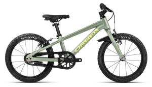 Bicicletă copii Orbea MX 16 - Metallic Green Artichoke (Matt) - Yellow (Matt) - Img 2