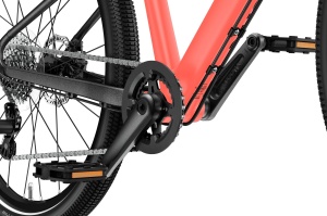 Bicicleta copii Woom 4 Explore cu roti 20" portocaliu Neon Coral - Img 8