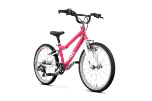 Bicicleta copii Woom 4 Go cu roti 20" roz Hot Pink - Img 4