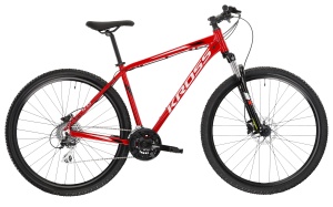 Bicicleta MTB Hardtail Kross Hexagon 5.0 27.5 inch rosie Shimano Acera