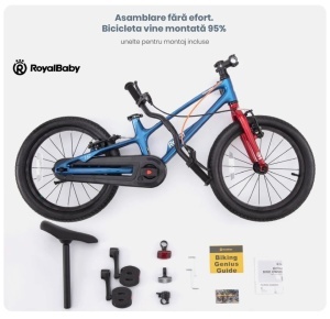 Bicicleta Royal Baby EZ Space Shark 16 Blue - Img 6