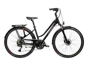 Bicicleta Trekking Kross Trans 7.0 28 inch neagra Shimano Cues