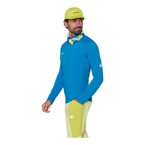 Bluza Barbati Mammut Ducan FL Longsleeve Glacier Blue - Img 4