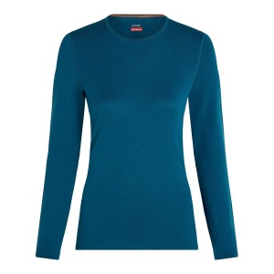 Bluza Femei Icebreaker Merino 260 Oasis Crewe Thermal Navy