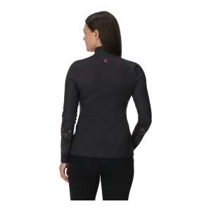 Bluza Femei Spyder Vivid 1/2 Zip Black - Img 2
