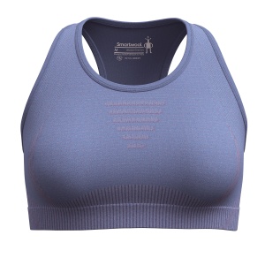 Bustieră sport Merino Smartwool Intraknit Racerback - albastru Nightfall Blue Heather - Img 3