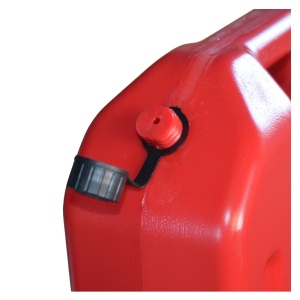 Canistră din plastic cu supapă de aerisire și furtun flexibil de turnare inclus, roșu, 20L, 33.5 x 10 x 87 cm, Emd4x4 - Img 3