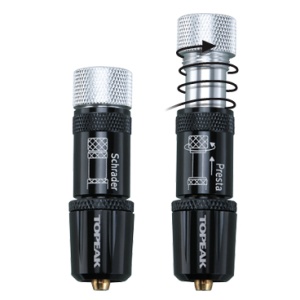 Cap Pompa Topeak Smart Head Tsl-01, cap upgrade kit pt pompe cu furtun, Alu CNC negru