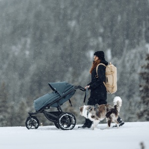 Carucior Thule Urban Glide 3 all-terrain cu prinderea hamului magnetica, Dark Slate - Img 3