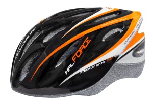 Casca Force Hal negru/portocaliu/alb XS-S (48-54 cm)