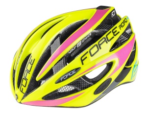 Casca Force Road Pro, fluo/roz S-M (54-58 cm)