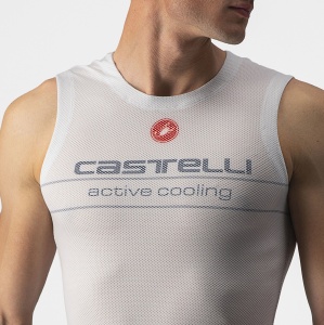 Castelli - bluza de corp fara maneci - Active Cooling Sleeveless - 25-35 gr C - gri argintiu - Img 4