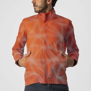 Castelli Commuter Reflex - jacheta ciclism impermeabila portocalie - Img 5