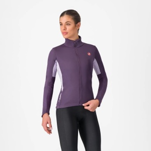 Castelli - jacheta ciclism iarna - Entrata 2 W Jacket - night shade/purple mist - L