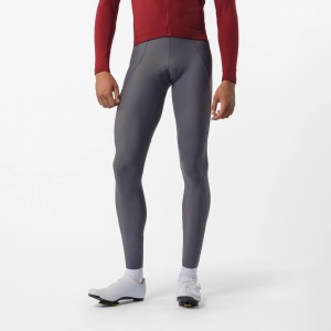 Castelli - pantaloni lungi cu bretele - Espresso 2 Bibtight - gri fumuriu - 3XL