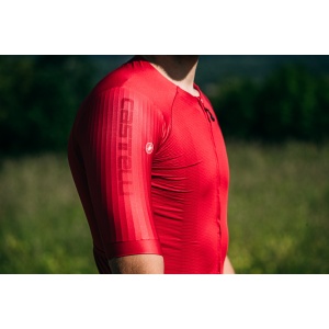 Castelli - tricou ciclism cu maneca scurta pentru barbati Aero Race 7.0 - rosu intens rich - Img 15