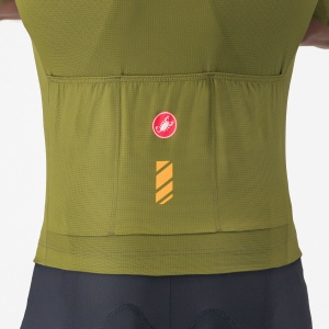 Castelli - tricou ciclism maneca scurta regular fit - Unlimited Entrata 3 Jersey - verde - Img 3