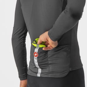 Castelli - vesta ciclism - Squadra Stretch Vest - lime | gri inchis - Img 5