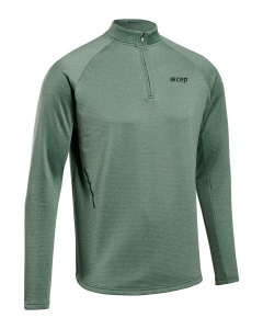CEP - bluza cu maneca lunga - cold weather zip shirt long sleeve - green