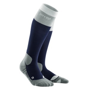 CEP - sosete compresie inalte - Hiking Light merino Socks W - Marine Blue I Grey