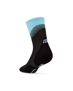 CEP - sosete compresie medii - run edt. split - black/light blue - Img 4