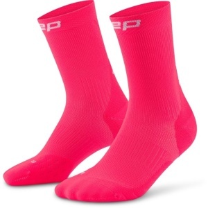 CEP - sosete compresie peste glezna - run socks mid cut 5.0 W - pink