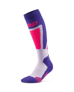 CEP - sosete compresie tall - Ski Thermo 4.0 W - purple | pink - II