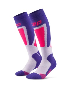 CEP - sosete compresie tall - Ski Thermo 4.0 W - purple | pink - II - Img 2