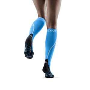 CEP - Sosete de compresie pentru femei alergare iarna Winter Run Socks - albastru electric negru - Img 8