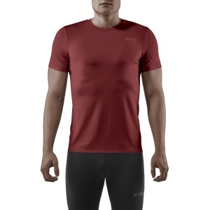 CEP - tricou tehnic - run shirt round neck short sleeve - dark red