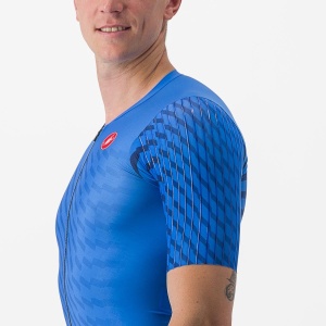 Costum de triatlon cu maneca scurta Castelli PR 2 Speed Albastru/Bleumarin S - Img 6