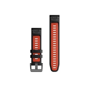 Curea Ceas Garmin Silicon Quickfit 22Mm Black/Flame Red 010-13280-06 - Img 2