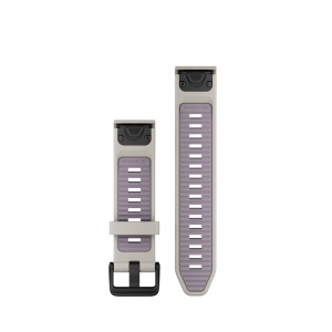 Garmin curea silicon QuickFit 20 - gri Fog gray | Lavender Silicone - Img 2