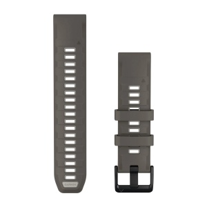 Garmin - curea silicon - QuickFit 22 watch band - Pebble Gray I Silver Gray