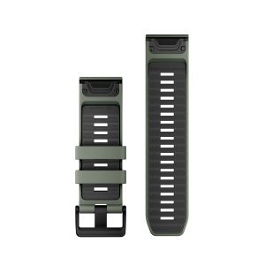 Garmin curea silicon QuickFit 26 - verde Willow | Graphite Silicone - Img 2