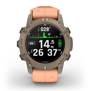Garmin Descent G2 - 45 mm AMOLED Paloma cu curea Shell Pink - computer scufundări și smartwatch robust cu GPS - Img 2