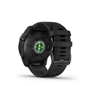 Garmin - fenix 7x Pro Sapphire Solar smartwatch premium cu incarcare solara 51mm - ramă Titan DLC Carbon Grey si curea din silicon neagră - Img 7