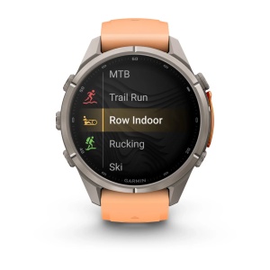 Garmin Fenix 9 Pro AMOLED inReach - 43 mm Titan Shell Pink Orange - Smartwatch Multisport Premium cu AMOLED - Img 6