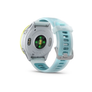 Garmin Forerunner 570 - 47mm - ceas multisport cu GPS si AMOLED - alb Amp Yellow Aluminium with Translucent Whitestone | Turquoise Band - Img 7